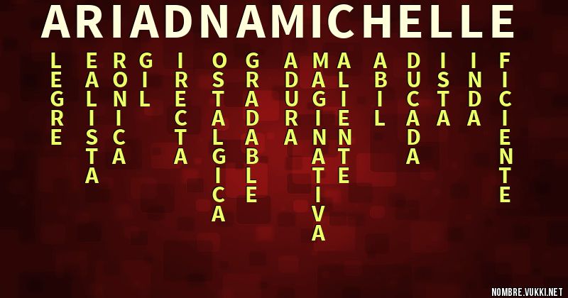Acróstico ariadna michelle