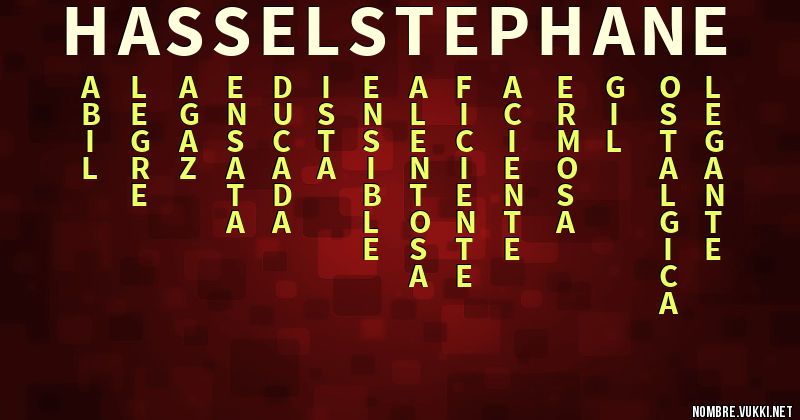 Acróstico hassel stephane