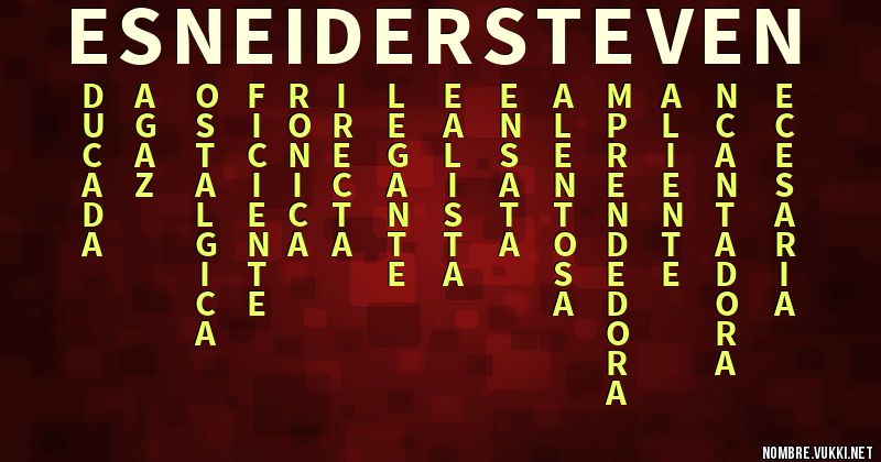 Acróstico esneider steven
