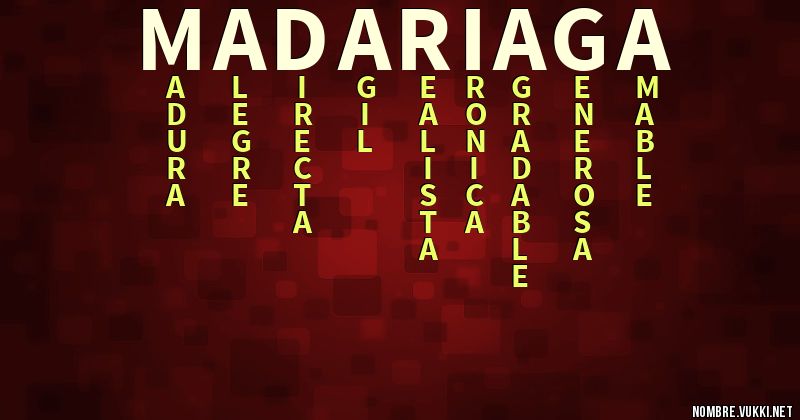 Acróstico madariaga