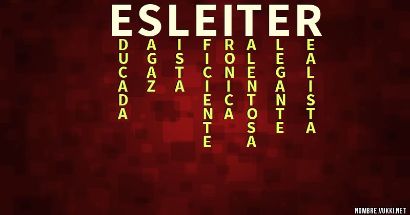 Acróstico esleiter