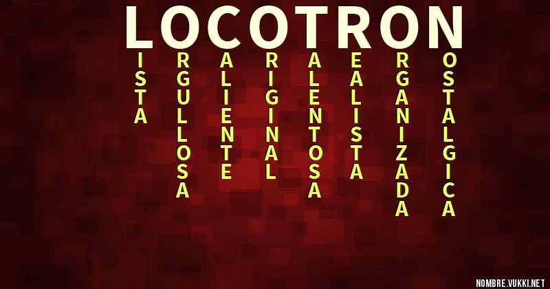 Acróstico locotron