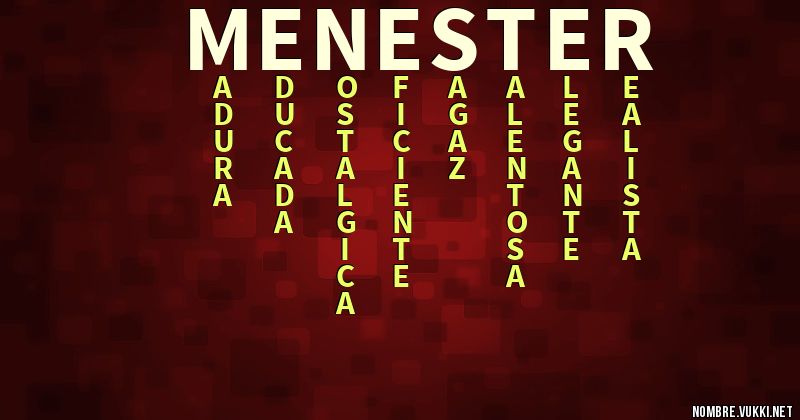 Acróstico menester