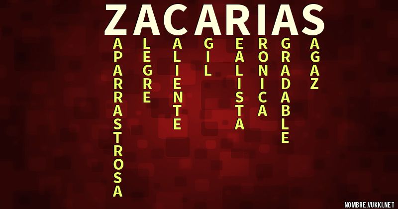 Acróstico zacarias