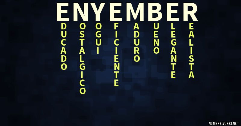 Acróstico enyember