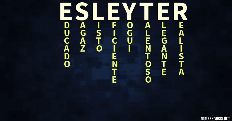 Acróstico esleyter