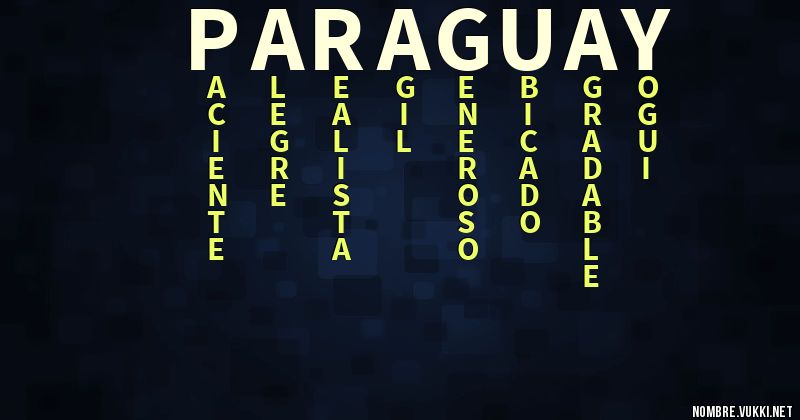 Acróstico paraguay