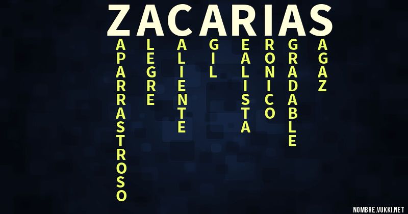 Acróstico zacarías