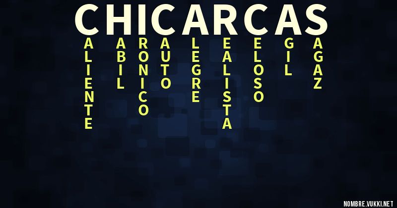 Acróstico chicarcas