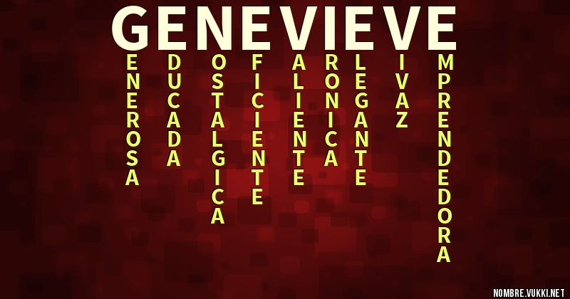 Qué significa genevieve
