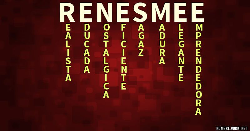 Acróstico renesmee