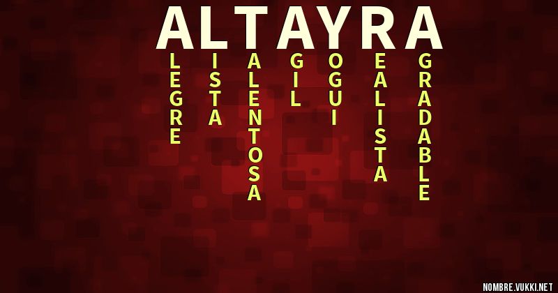 Acróstico altayra
