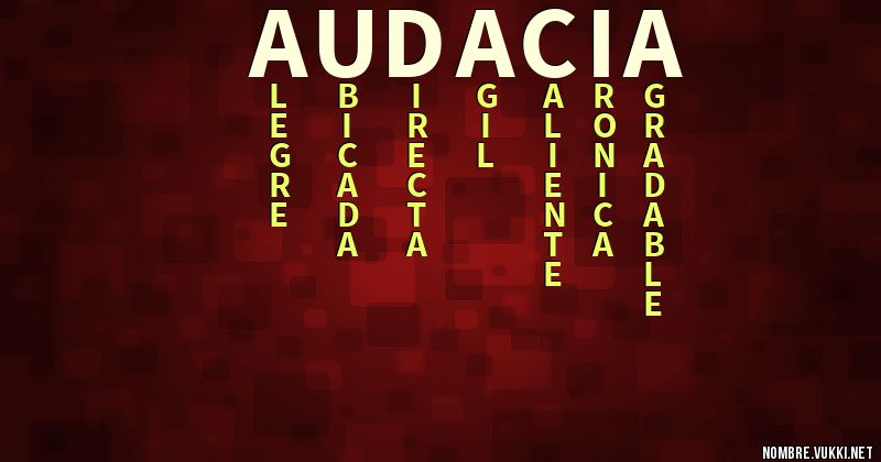 Acróstico audacia