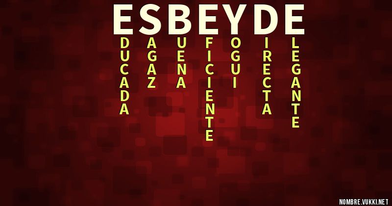 Acróstico esbeyde