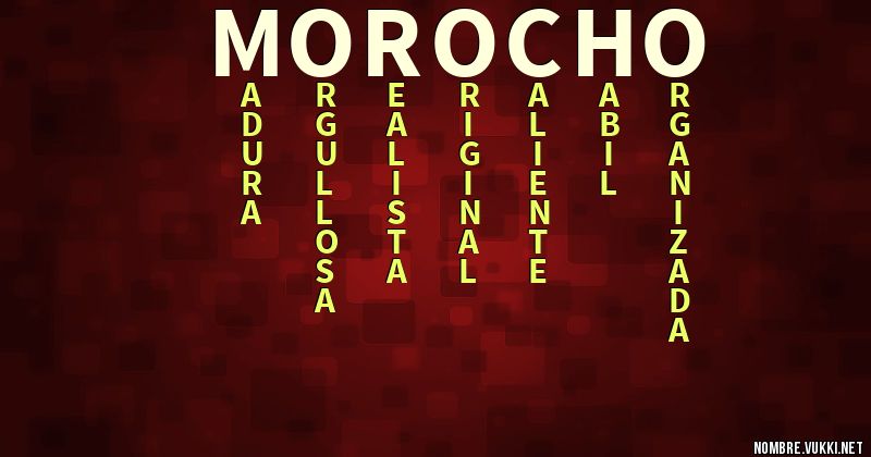 Acróstico morocho