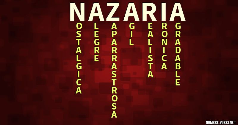 Acróstico nazaria