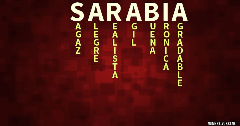 Acróstico sarabia