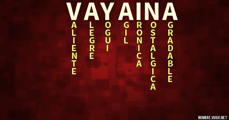 Acróstico vayaina
