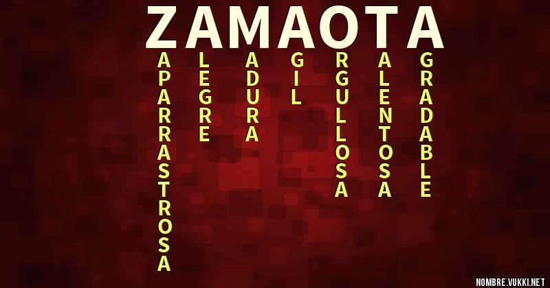Acróstico zamaota