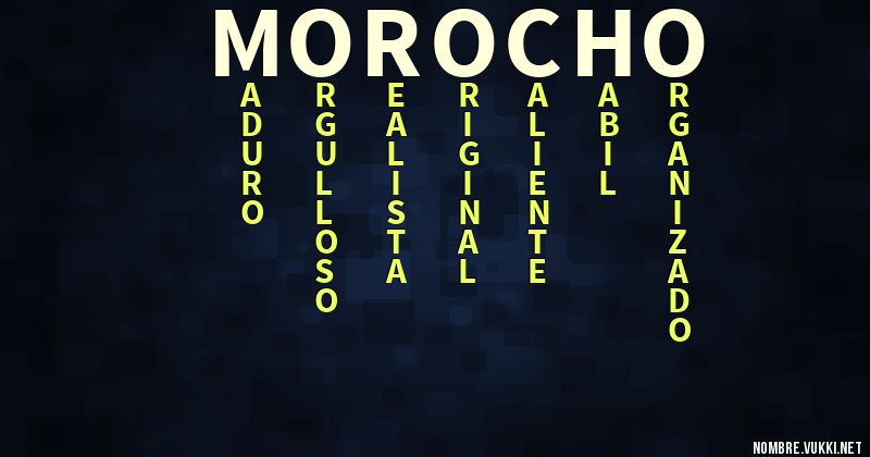 Acróstico morocho