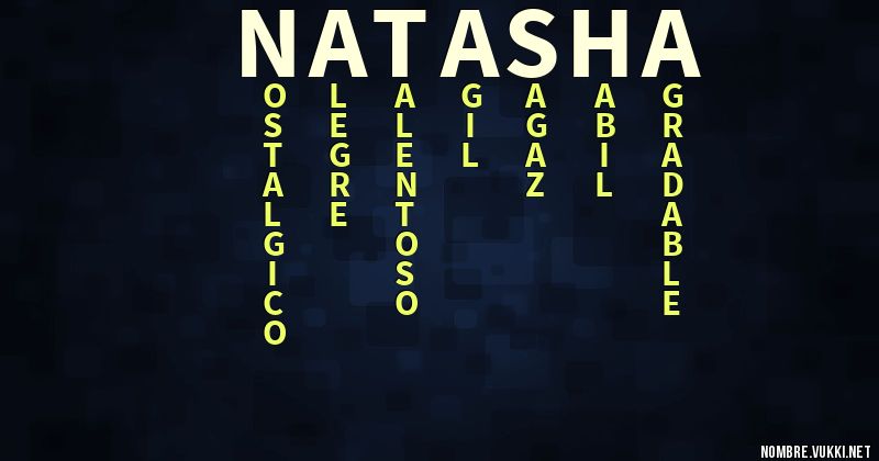 Acróstico natasha