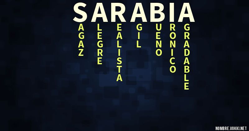 Acróstico sarabia