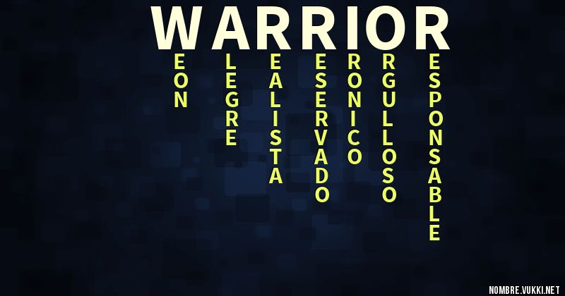 Qué significa warrior