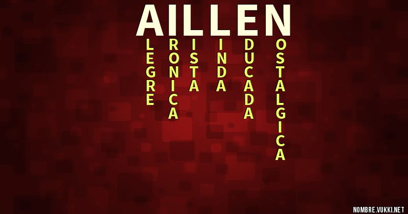 Acróstico aillen