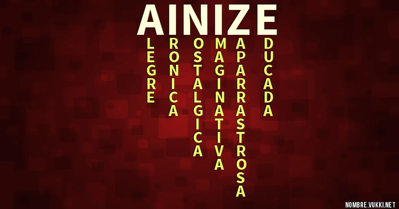 Acróstico ainize