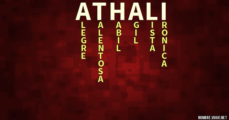 Acróstico athalí