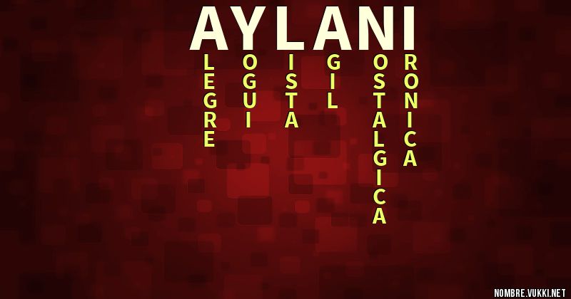 Acróstico aylani