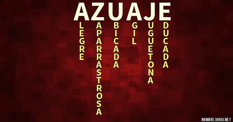 Acróstico azuaje