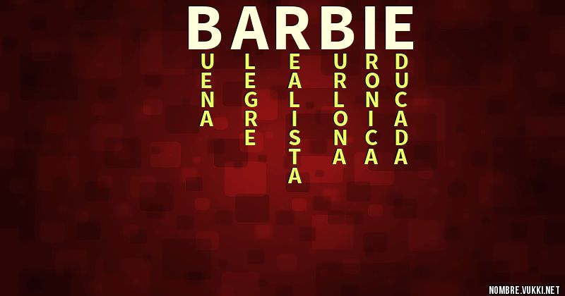 Acróstico barbie