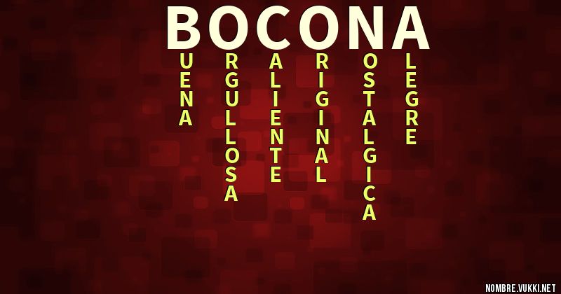 Acróstico bocona