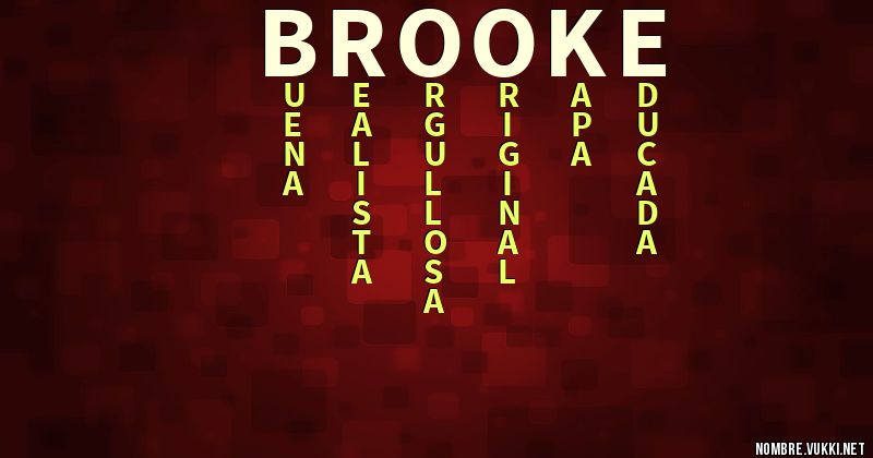 Acróstico brooke