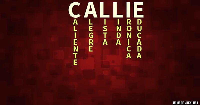 Acróstico callie
