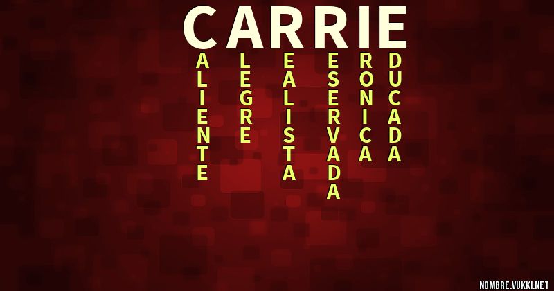 Acróstico carrie