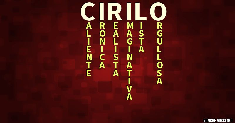 Acróstico cirilo
