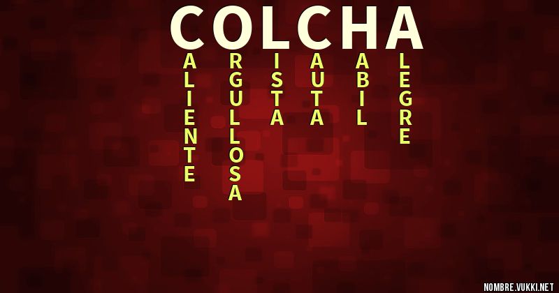 Acróstico colcha