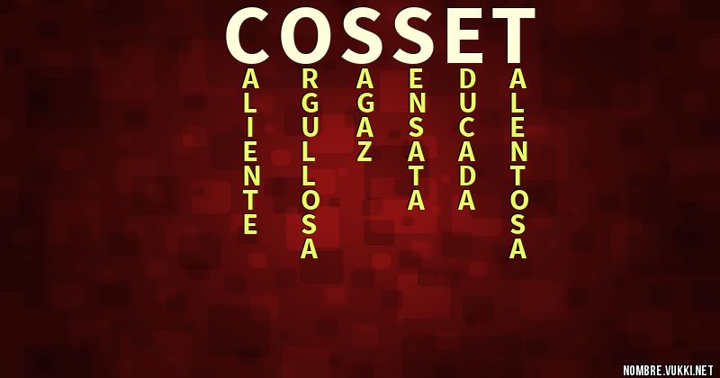 Acróstico cosset