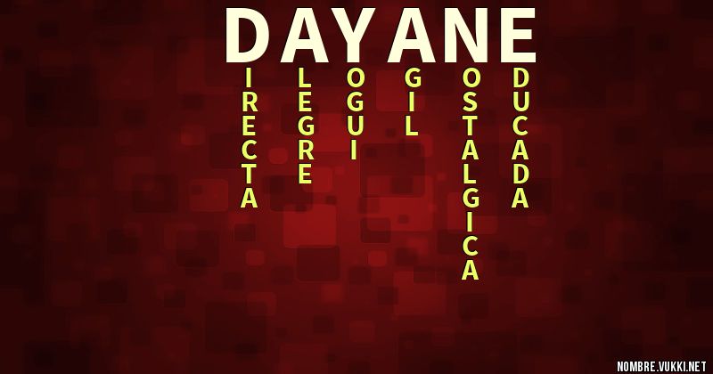Acróstico dayane