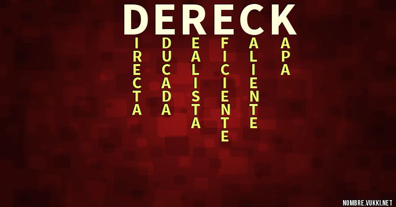 Acróstico dereck