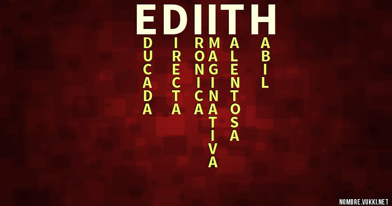 Acróstico ediith