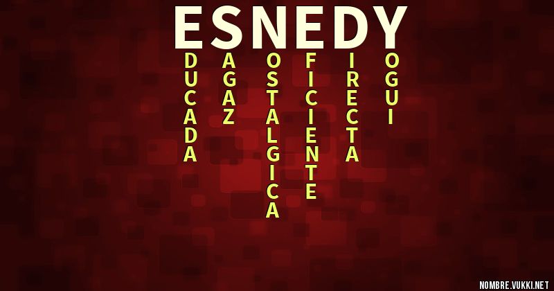 Acróstico esnedy