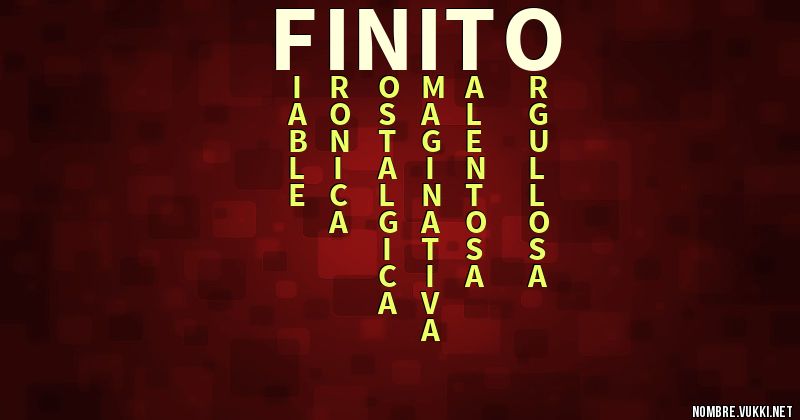 Acróstico finito
