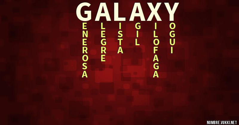 Acróstico galaxy