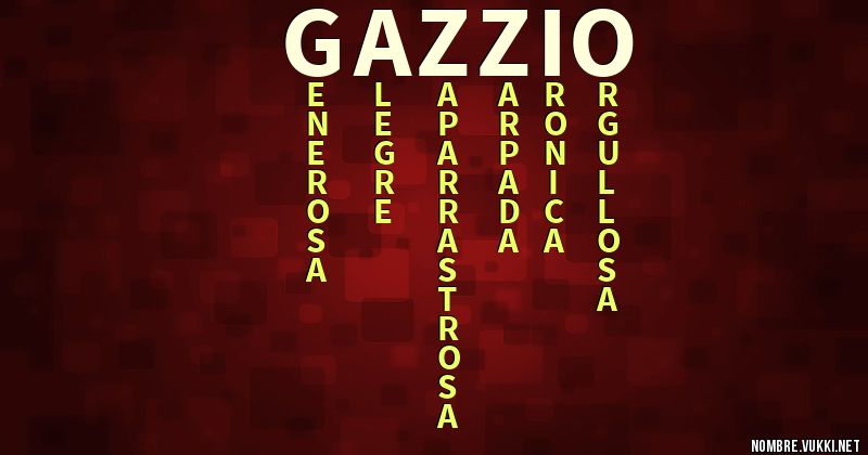 Acróstico gazzio