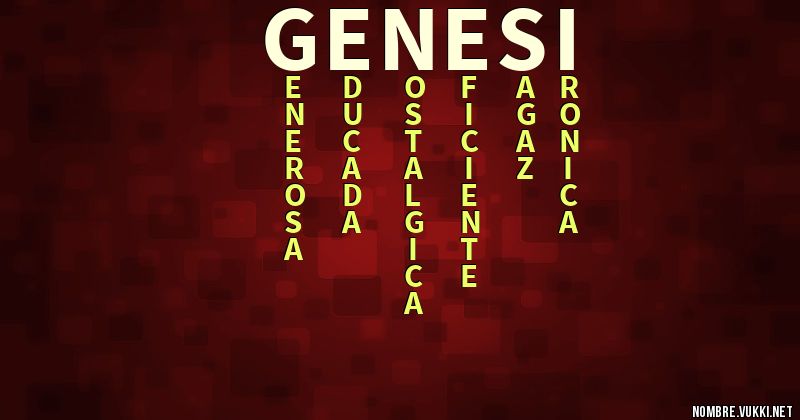 Acróstico genesi