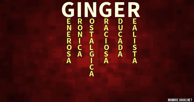 Acróstico ginger