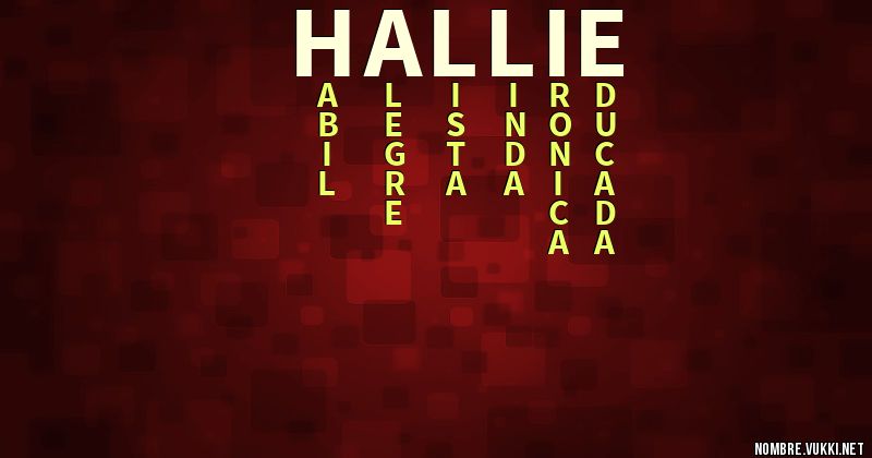 Acróstico hallie